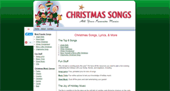 Desktop Screenshot of christmassongs.net