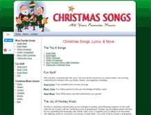 Tablet Screenshot of christmassongs.net