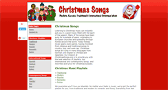 Desktop Screenshot of christmassongs.org